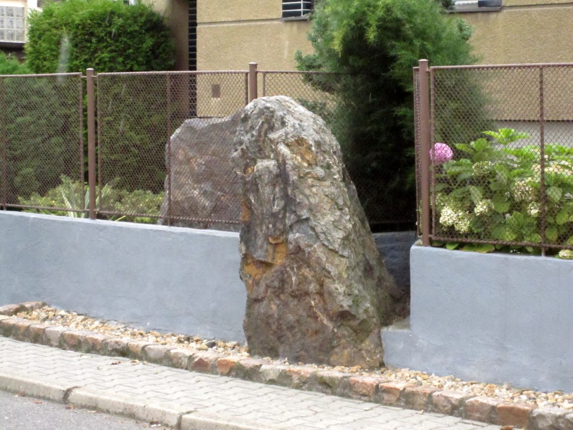 Menhir or standing stone in Prague