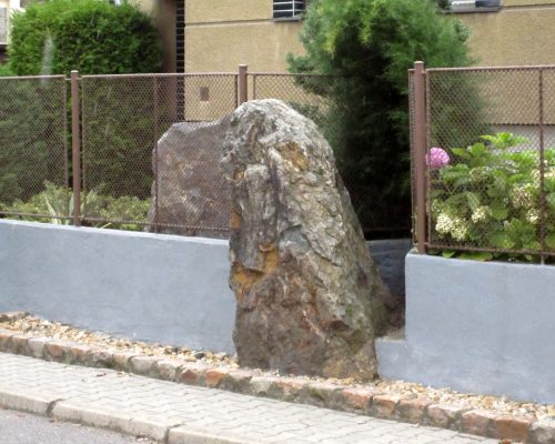 Menhir or standing stone in Prague