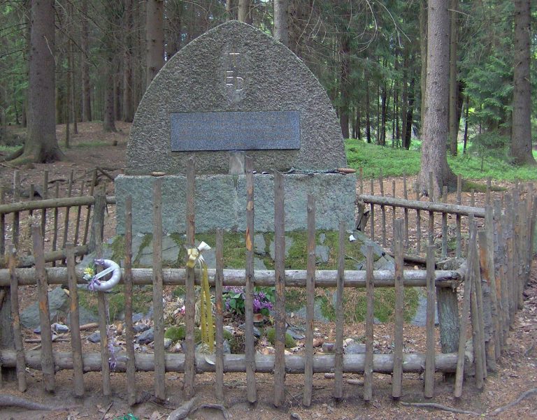 Memorial at Stráž nad Nežárkou. magic bohemia tarot of prague