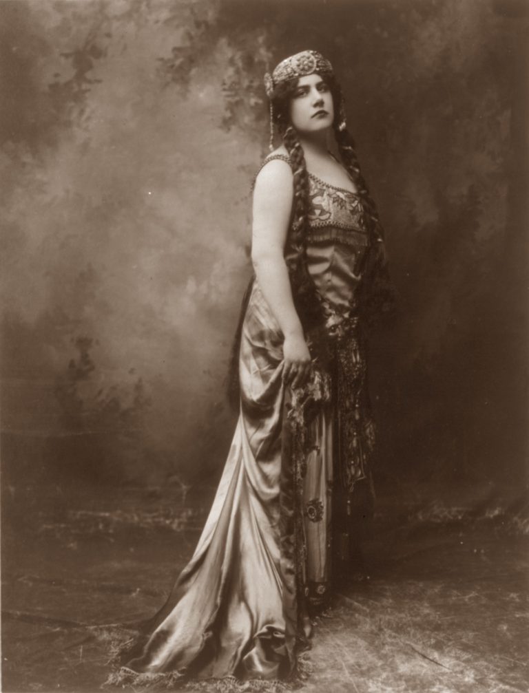 Ema Destinnová in costume. magic bohemia tarot of prague