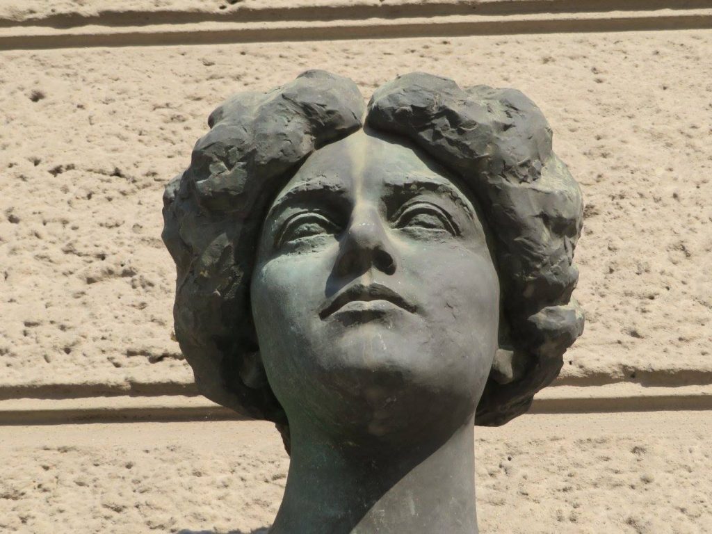 Bust at Kaiserstein Palace in Prague magic bohemia tarot