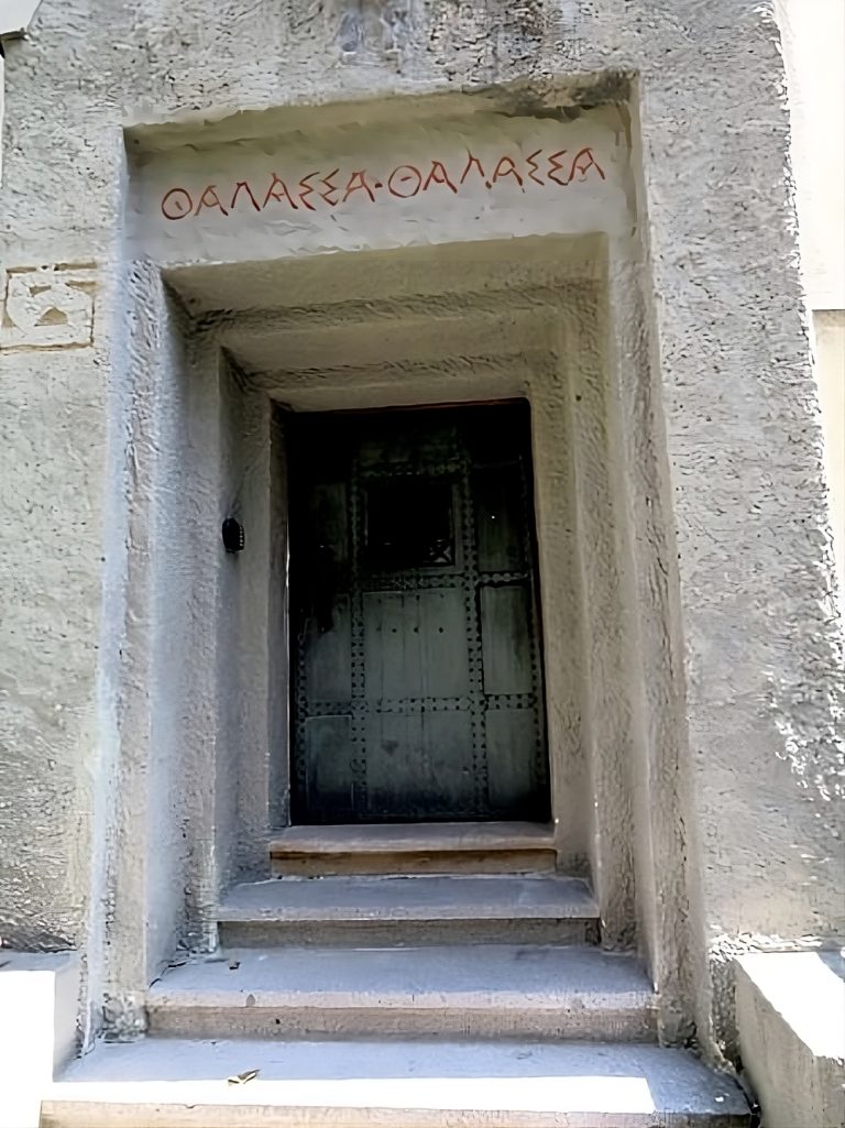 Entrance to Ladislav Šaloun's villa magic bohemia tarot of prague