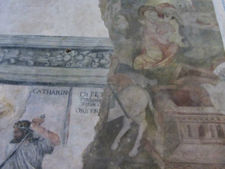 Fresco inside Prague Crossroads tarot of prague