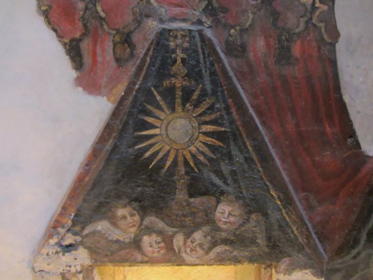Fresco inside Prague Crossroads tarot of prague