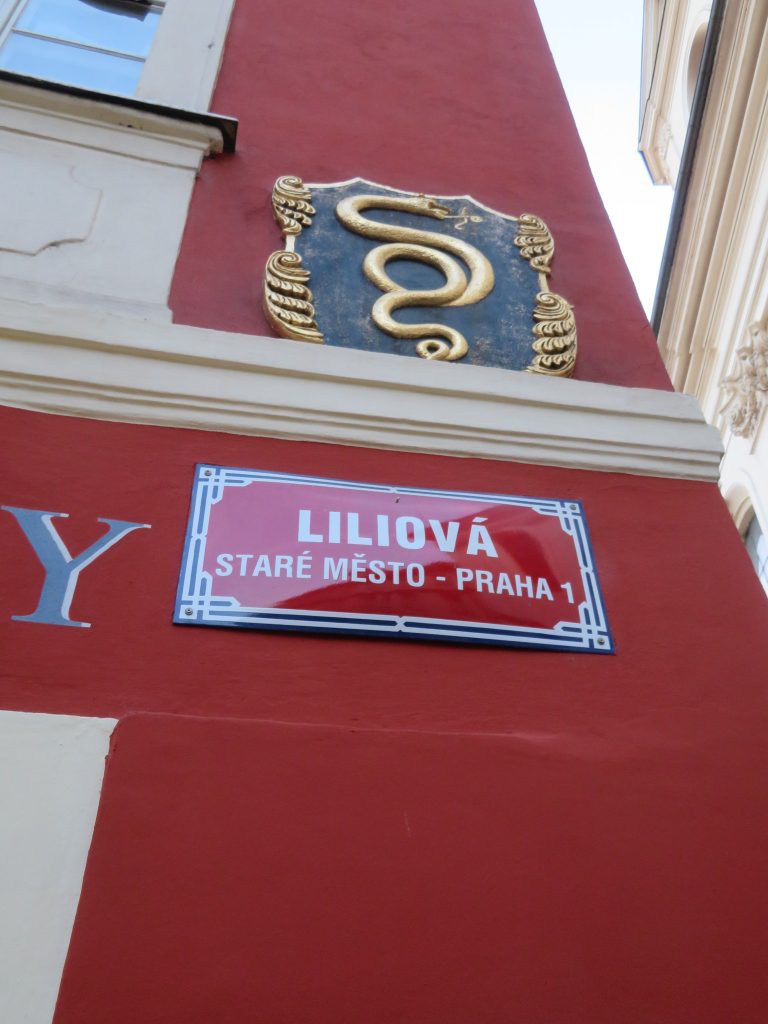 Liliová Street in Prague.