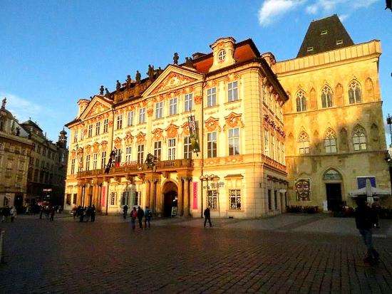 Kinský Palace in Old Town Square Prague Bohemia gothic tarot magic