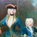 Eleonore of Schwarzenberg (with a replaced face) and her son Joseph, in a painting in Český Krumlov